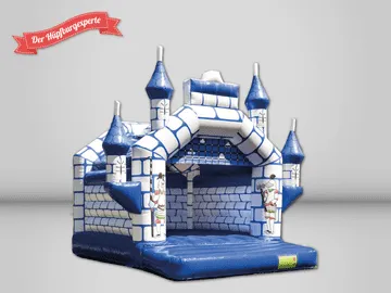 Hüpfburg Schloss weiß